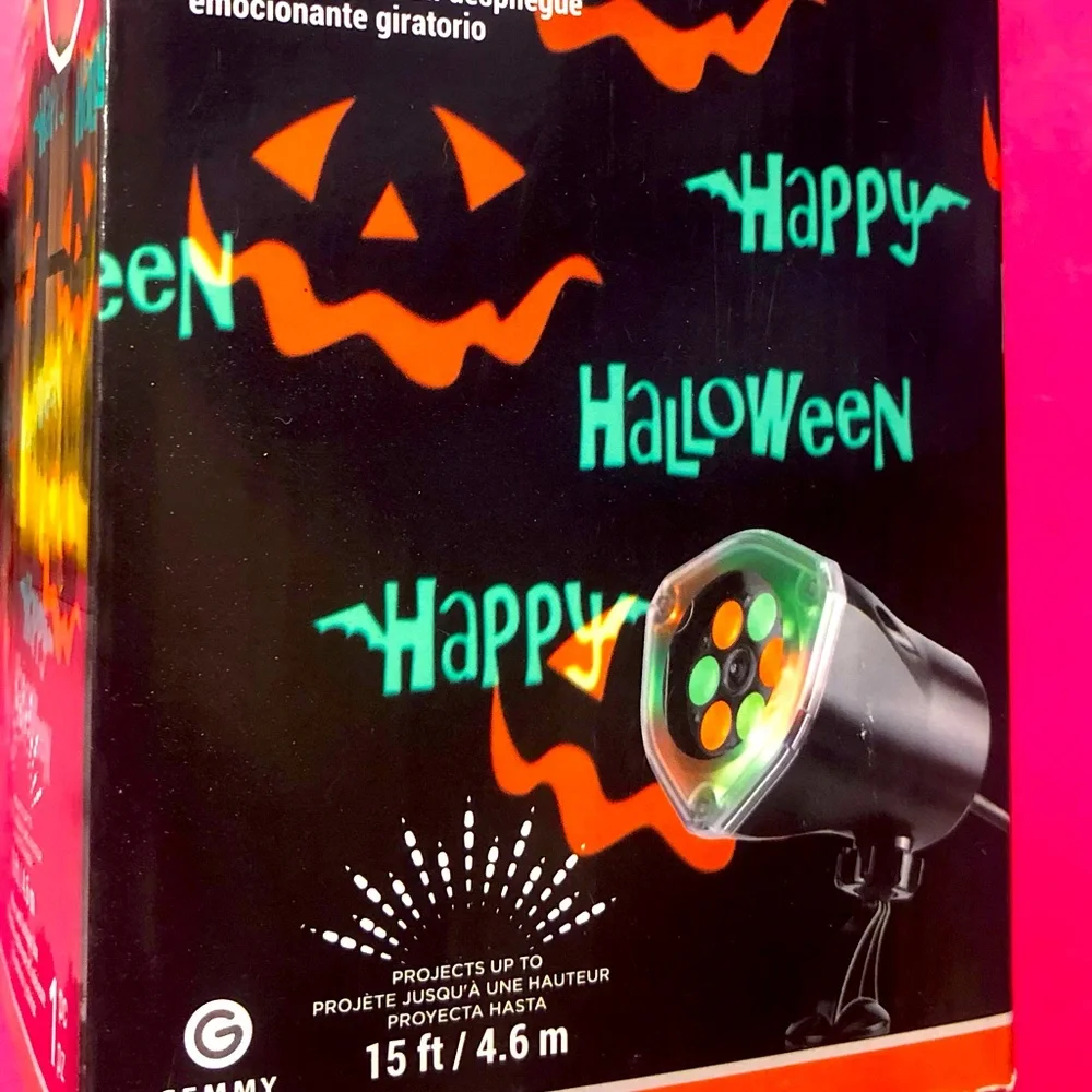 Spooky Halloween Light Projector Green Orange Display Instant Decoration Lights
